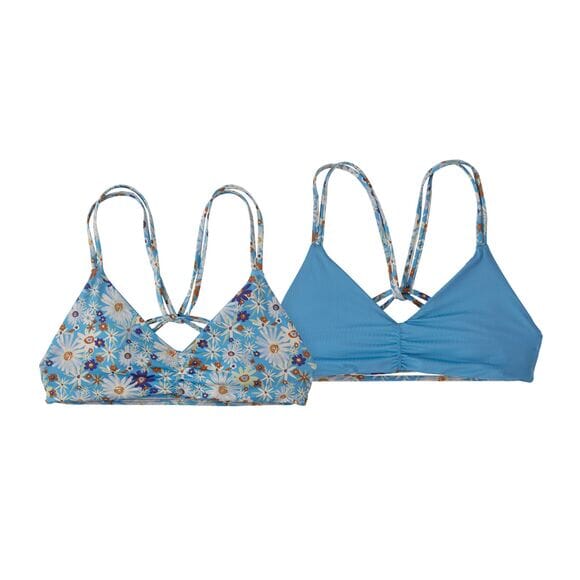 Patagonia - W's Reversible Seaglass Bay Bikini Top - Recycled Nylon - Weekendbee - sustainable sportswear