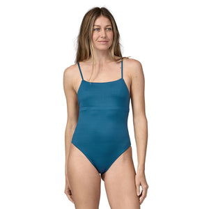 Patagonia W's Reversible Sunrise Slider Swimsuit - Recycled Polyester Wavy Blue