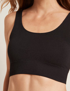 Boody - W's Ribbed Seamless Bra - Bamboo - Weekendbee - sustainable sportswear