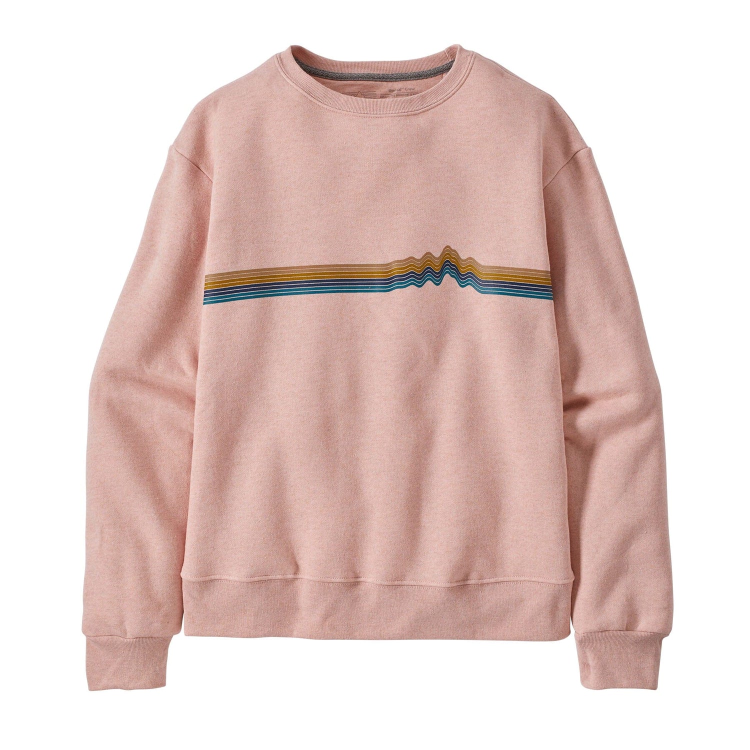 Patagonia - W's Ridge Rise Stripe Uprisal Crew Sweatshirt - Recycled Polyester & Recycled Cotton - Weekendbee - sustainable sportswear