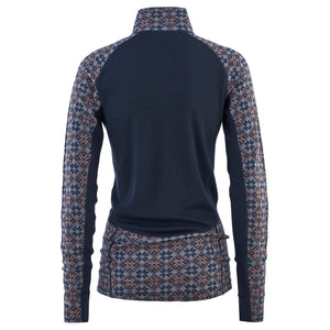 Kari Traa W's Rose Light Baselayer Half-zip - 100% Merino Wool Royal