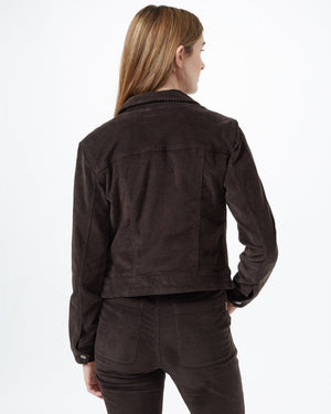 Tentree W's Rowan Corduroy Jacket - Organic Cotton Black Olive Green