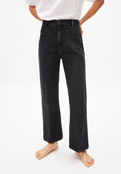 Armedangels W's Rumaa jeans - 100% Organic cotton Washed Down Black 32 Pants
