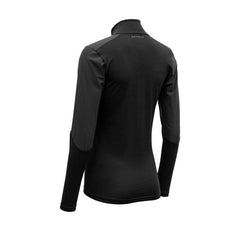 Devold W's Running Cover Zip Neck - Merino Wool Caviar Shirt