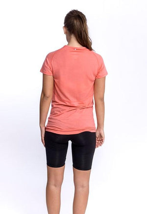 Devold W's Running T-Shirt - Merino Wool & Tencel Coral