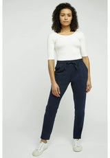 W's Sasha Trouser - Organic Fairtrade Certified Cotton Pants People Tree Navy 8