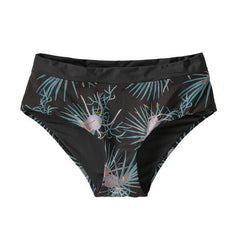 Patagonia W's Shell Seeker Bikini Bottoms - Recycled Polyester Bayou Palmetto: Ink Black Swimwear