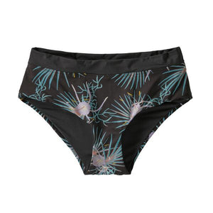 Patagonia W's Shell Seeker Bikini Bottoms - Recycled Polyester Bayou Palmetto: Ink Black