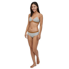 Patagonia W's Shell Seeker Bikini Bottoms - Recycled Polyester Sentinel Stripe: Ink Black Swimwear