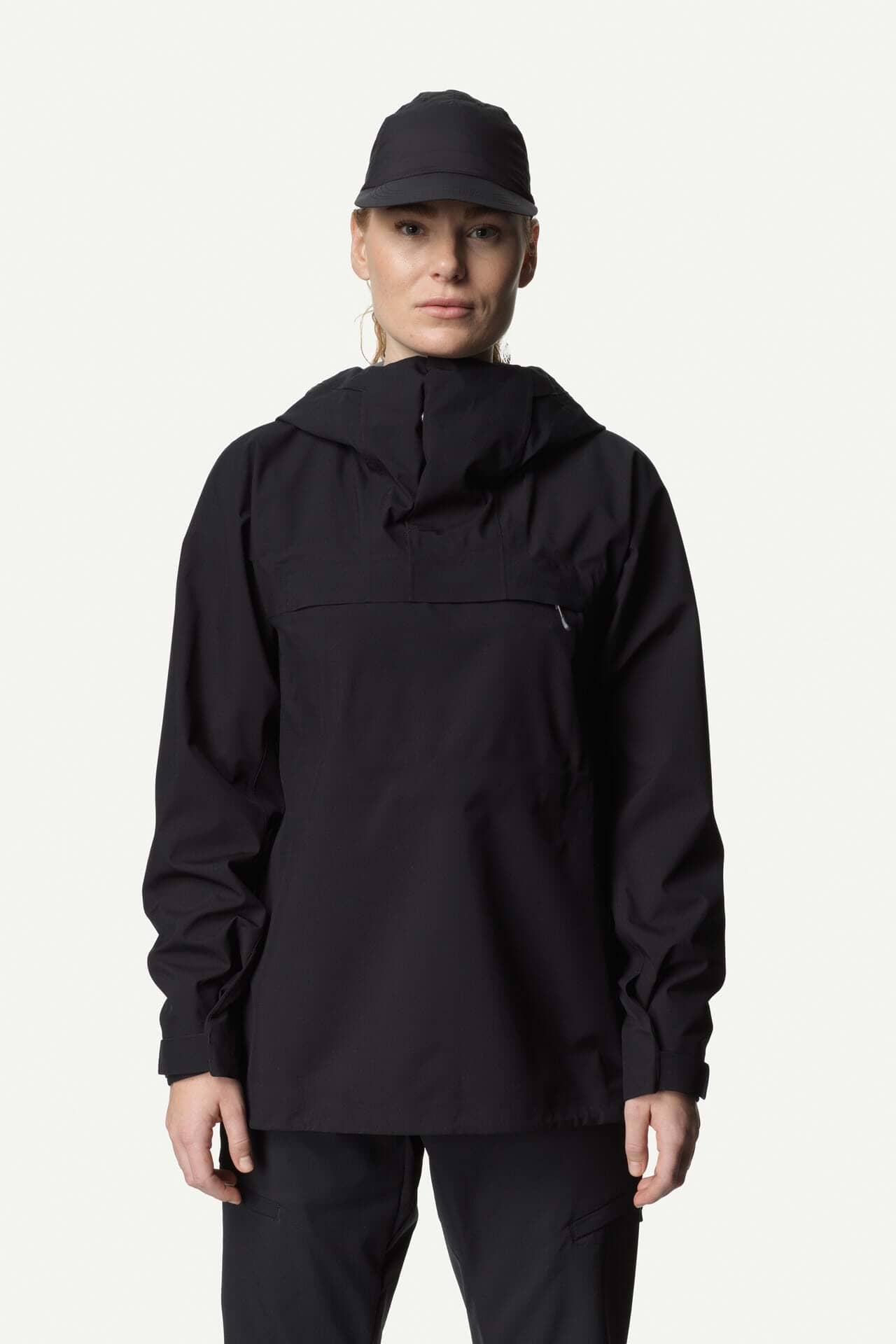 Houdini W's Shelter Anorak Shell Jacket - Recycled Polyester Black Jacket