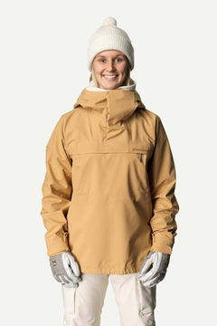 Houdini W's Shelter Anorak Shell Jacket - Recycled Polyester Sand Dune Jacket