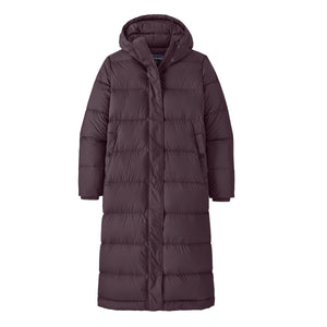 Patagonia W's Silent Down Long Parka - Recycled Down & Recycled Polyester Obsidian Plum