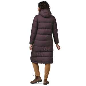 Patagonia W's Silent Down Long Parka - Recycled Down & Recycled Polyester Obsidian Plum
