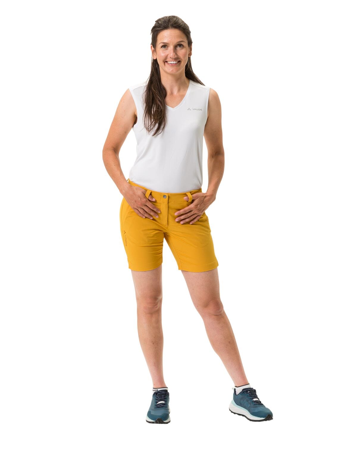 Vaude W's Skomer Shorts III - Recycled polyester Burnt Yellow Pants