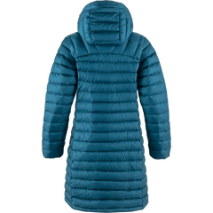 Fjällräven W's Snow Flake Parka - Recycled Nylon & Traceable Down Deep Sea Jacket