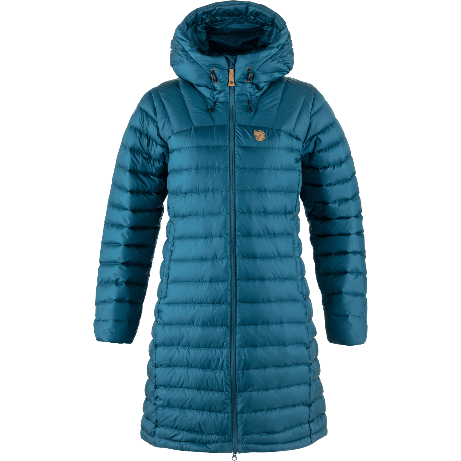 Fjällräven W's Snow Flake Parka - Recycled Nylon & Traceable Down Deep Sea Jacket