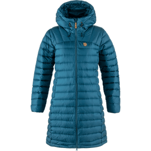 Fjällräven W's Snow Flake Parka - Recycled Nylon & Traceable Down Deep Sea