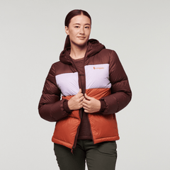 Cotopaxi W's Solazo Hooded Down Jacket - Responsibly sourced down Chestnut & Spice Jacket