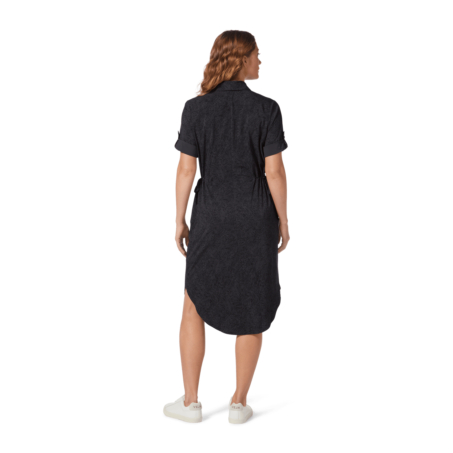 Royal Robbins W's Spotless Traveler Dress S/S - Recycled polyester Asphalt Elkhorn Pt Dress