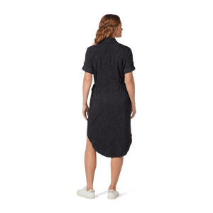 Royal Robbins W's Spotless Traveler Dress S/S - Recycled polyester Asphalt Elkhorn Pt