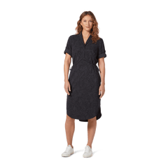 Royal Robbins W's Spotless Traveler Dress S/S - Recycled polyester Asphalt Elkhorn Pt Dress