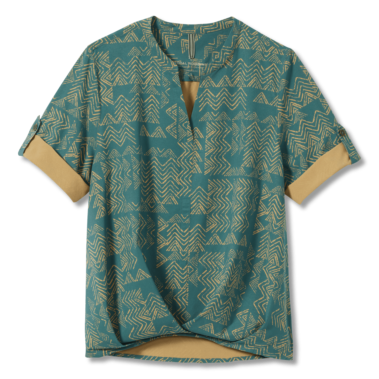 Royal Robbins W's Spotless Traveler S/S - Recycled polyester Sea Pine Acadia Pt Shirt