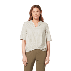 Royal Robbins W's Spotless Traveler S/S - Recycled polyester Creme Acadia Pt Shirt