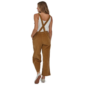 Patagonia W's Stand Up Cropped Corduroy Overalls - Cotton in Conversion Nest Brown