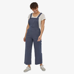 Patagonia W's Stand Up Cropped Overalls - Organic Cotton Smolder Blue Onepieces