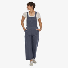 Patagonia W's Stand Up Cropped Overalls - Organic Cotton Smolder Blue Onepieces