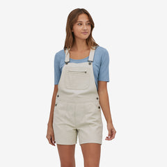 Patagonia W's Stand Up Overalls - 5" - Organic Cotton Dyno White Onepieces