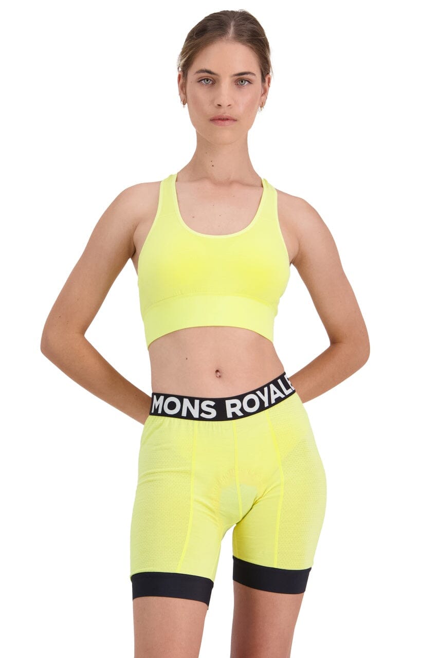 Mons Royale W's Stratos Merino Shift Bra - Merino Wool Lemonade Underwear