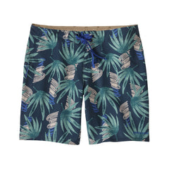 Patagonia W's Stretch Hydropeak Boardshorts - 8" - Recycled Polyester Tropical Ecuador HZ: Tidepool Blue Swimwear