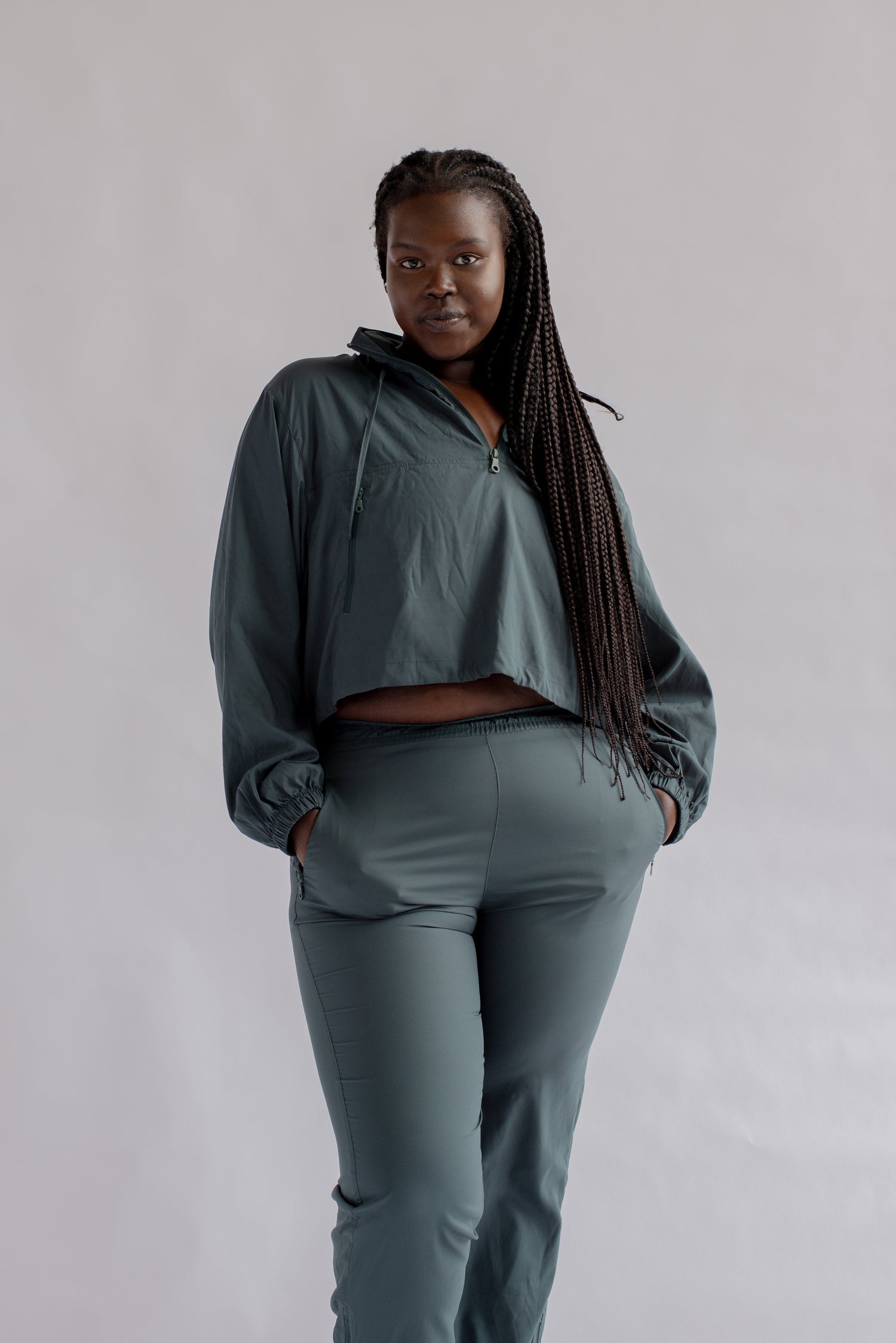 Girlfriend Collective W's Summit Track Pant - Made From Recycled PET Bottles Moss Pants