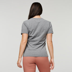 Cotopaxi W's Sunny Side T-shirt - Organic Cotton & Recycled Polyester Heather Grey