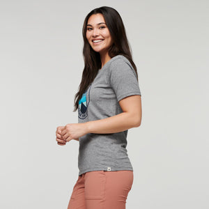 Cotopaxi W's Sunny Side T-shirt - Organic Cotton & Recycled Polyester Heather Grey