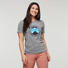Cotopaxi W's Sunny Side T-shirt - Organic Cotton & Recycled Polyester Heather Grey Shirt