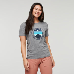 Cotopaxi W's Sunny Side T-shirt - Organic Cotton & Recycled Polyester Heather Grey