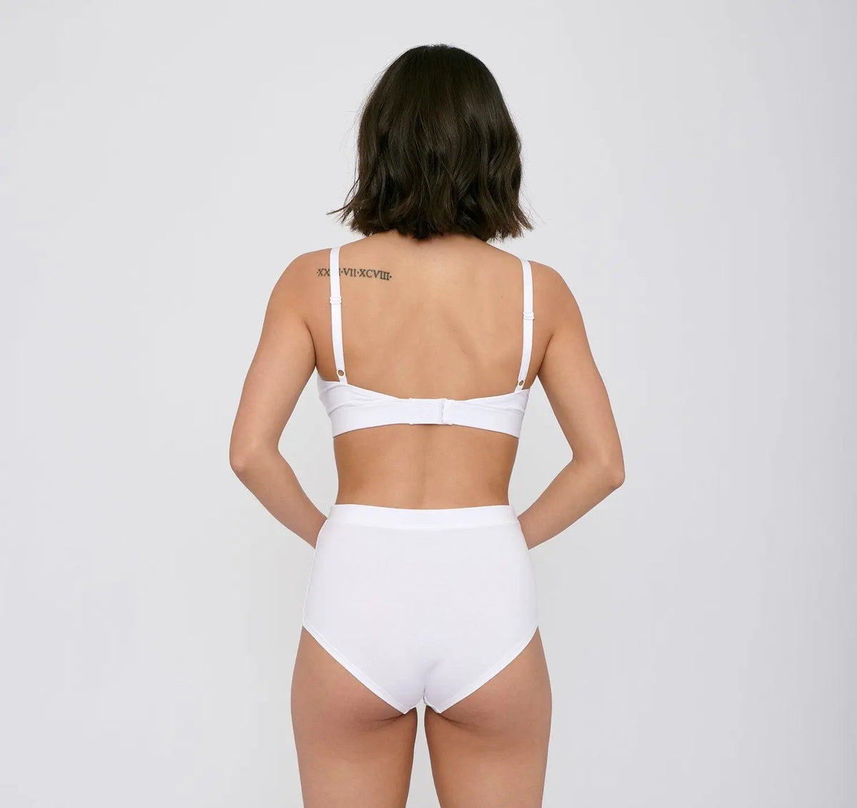 Organic Basics W's Super High-Rise Briefs 2-pack - Organic Cotton White Underwear