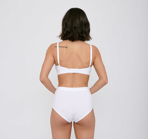 Organic Basics W's Super High-Rise Briefs 2-pack - Organic Cotton White