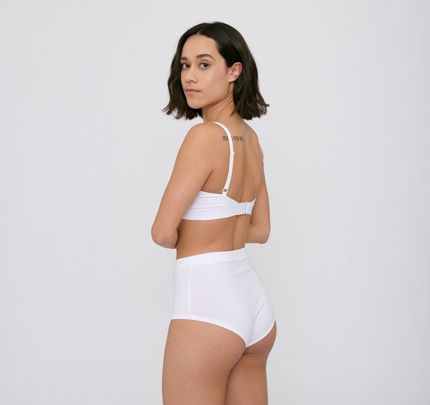 Organic Basics W's Super High-Rise Briefs 2-pack - Organic Cotton White Underwear