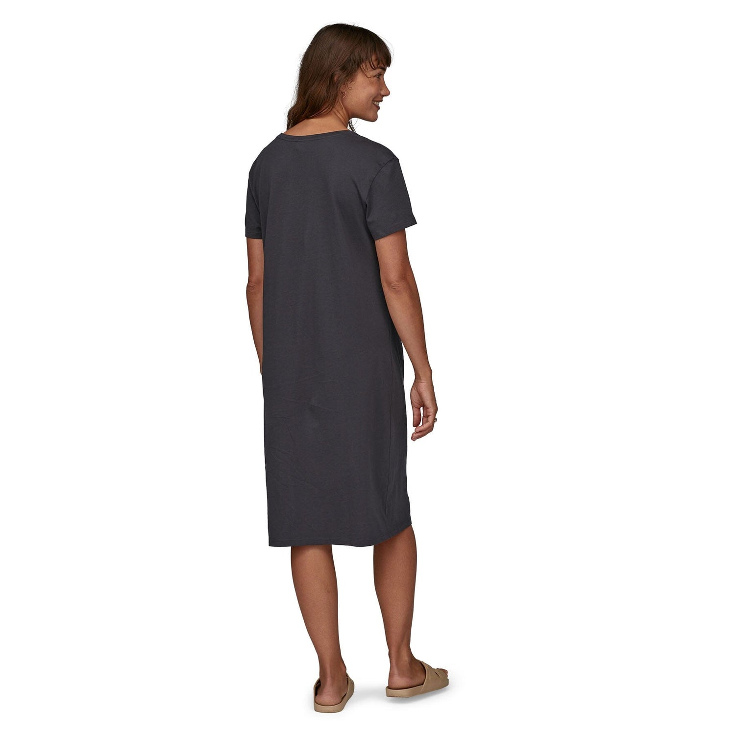 Patagonia W's T-Shirt Dress - Regenerative Organic Certified Cotton Ink Black Dress
