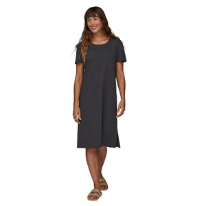 Patagonia W's T-Shirt Dress - Regenerative Organic Certified Cotton Ink Black