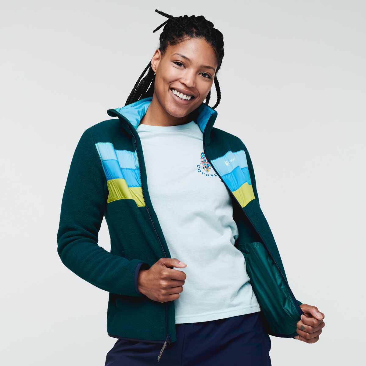 Cotopaxi W's Teca Fleece Full-Zip Jacket - 100% recycled polyester Kelp Forest Jacket