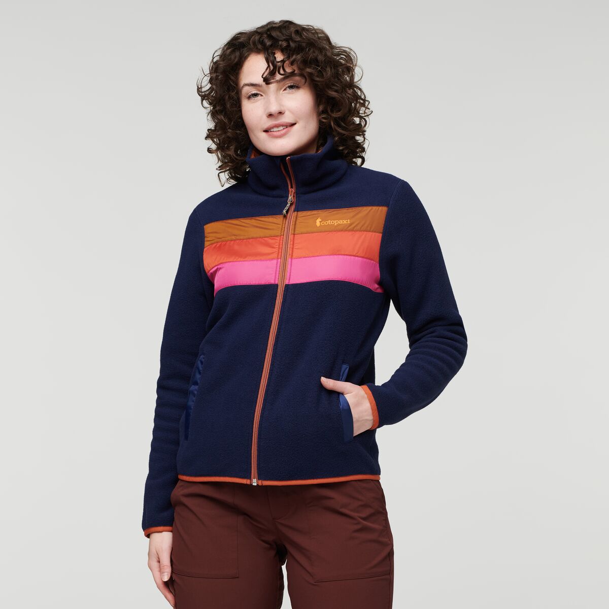 Cotopaxi W's Teca Fleece Full-Zip Jacket - 100% recycled polyester Alpenglow Jacket