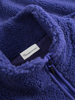 KnowledgeCotton Apparel - W's Teddy high neck fleece zip jacket - 100% Recycled PET - Weekendbee - sustainable sportswear