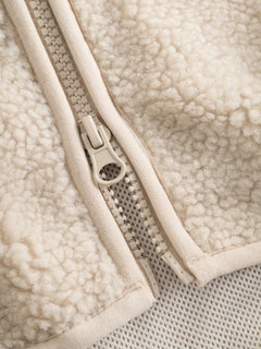 KnowledgeCotton Apparel - W's Teddy high neck fleece zip jacket - 100% Recycled PET - Weekendbee - sustainable sportswear