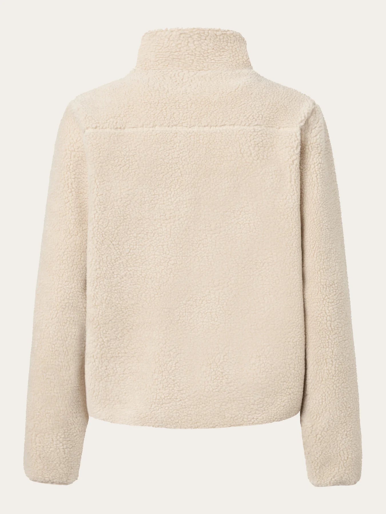 KnowledgeCotton Apparel - W's Teddy high neck fleece zip jacket - 100% Recycled PET - Weekendbee - sustainable sportswear