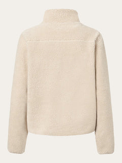 KnowledgeCotton Apparel - W's Teddy high neck fleece zip jacket - 100% Recycled PET - Weekendbee - sustainable sportswear
