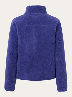 KnowledgeCotton Apparel - W's Teddy high neck fleece zip jacket - 100% Recycled PET - Weekendbee - sustainable sportswear